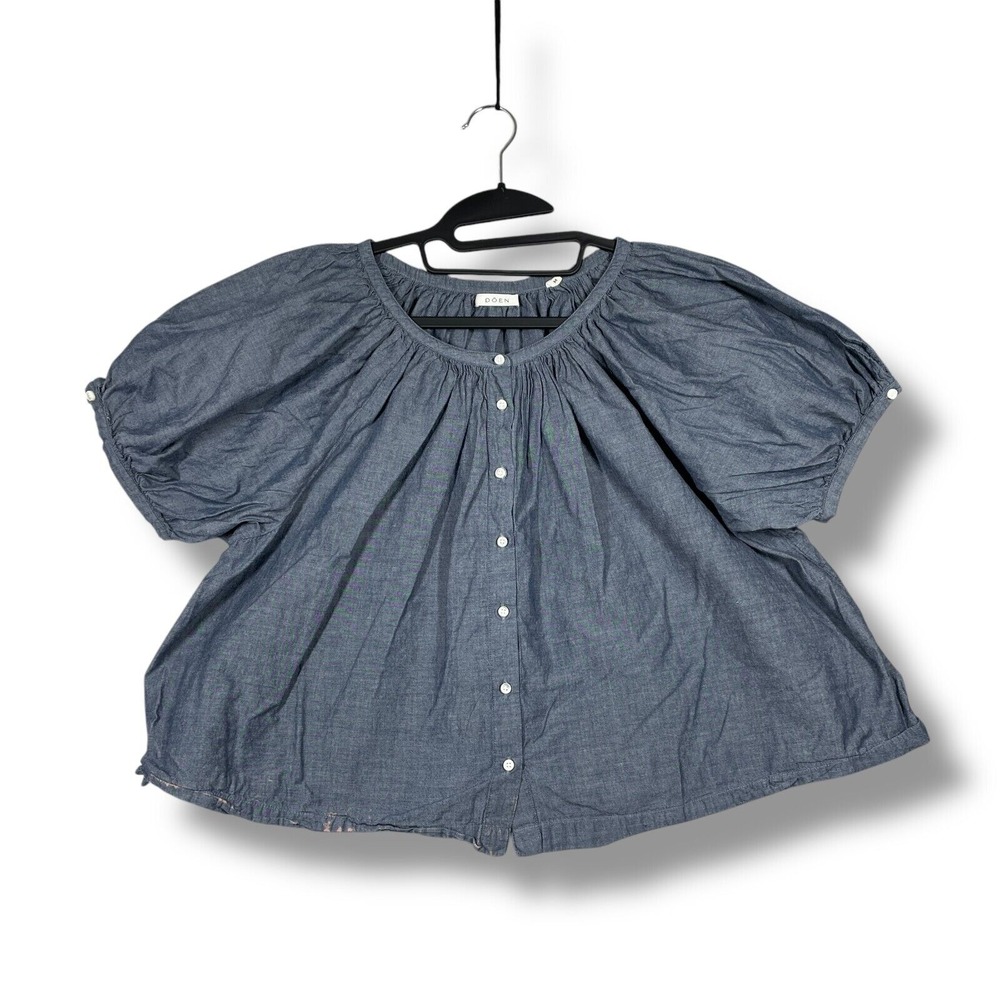 DÔEN June Blouse - Parisian Chambray | Size M